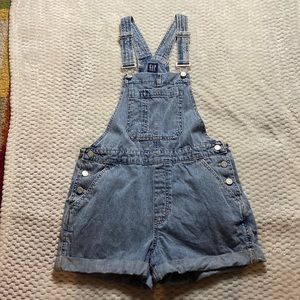 Gap Denim Overall Shorts